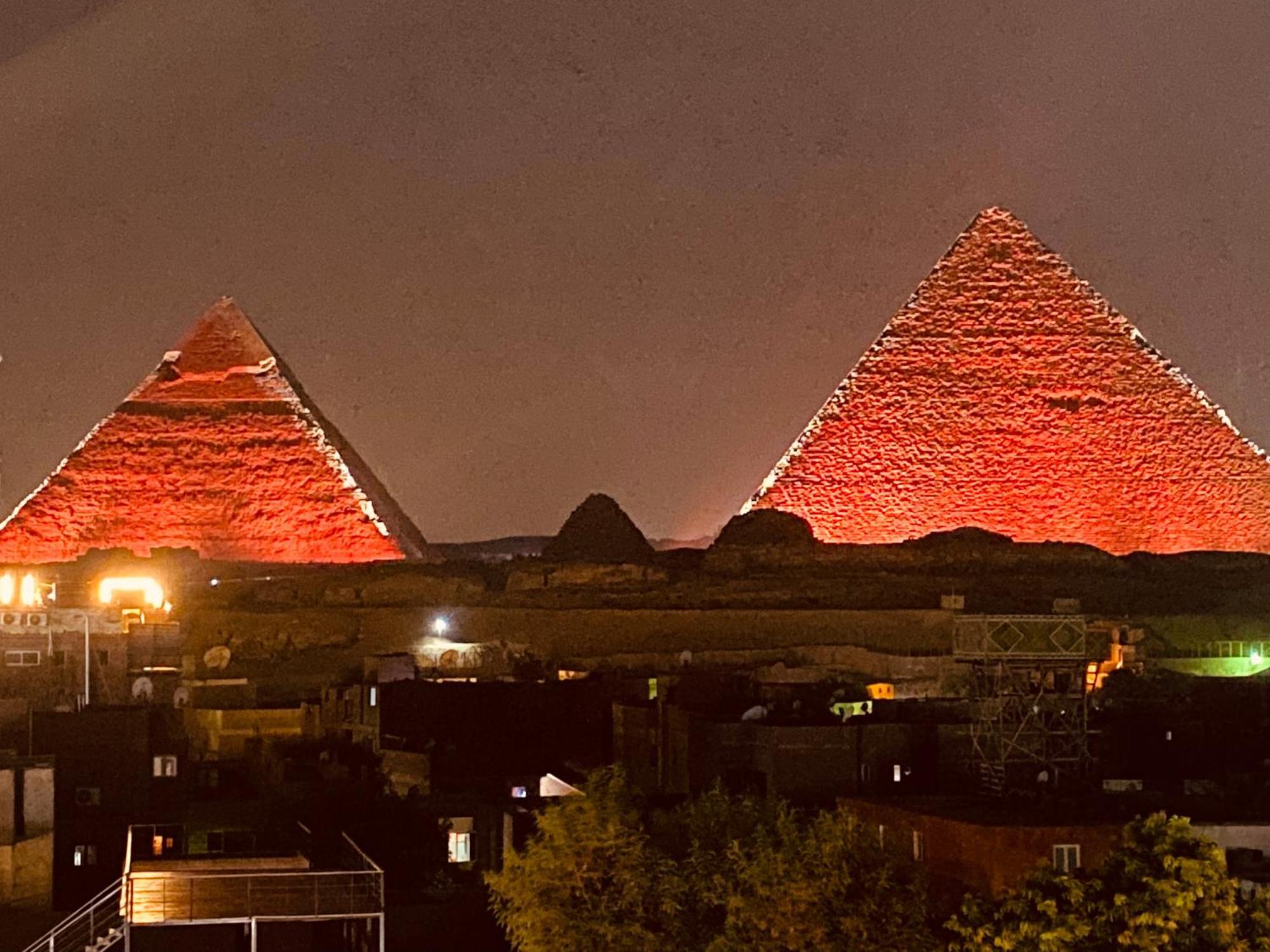 El Aida Pyramids View Hotel Kafret el-Gabal Kültér fotó