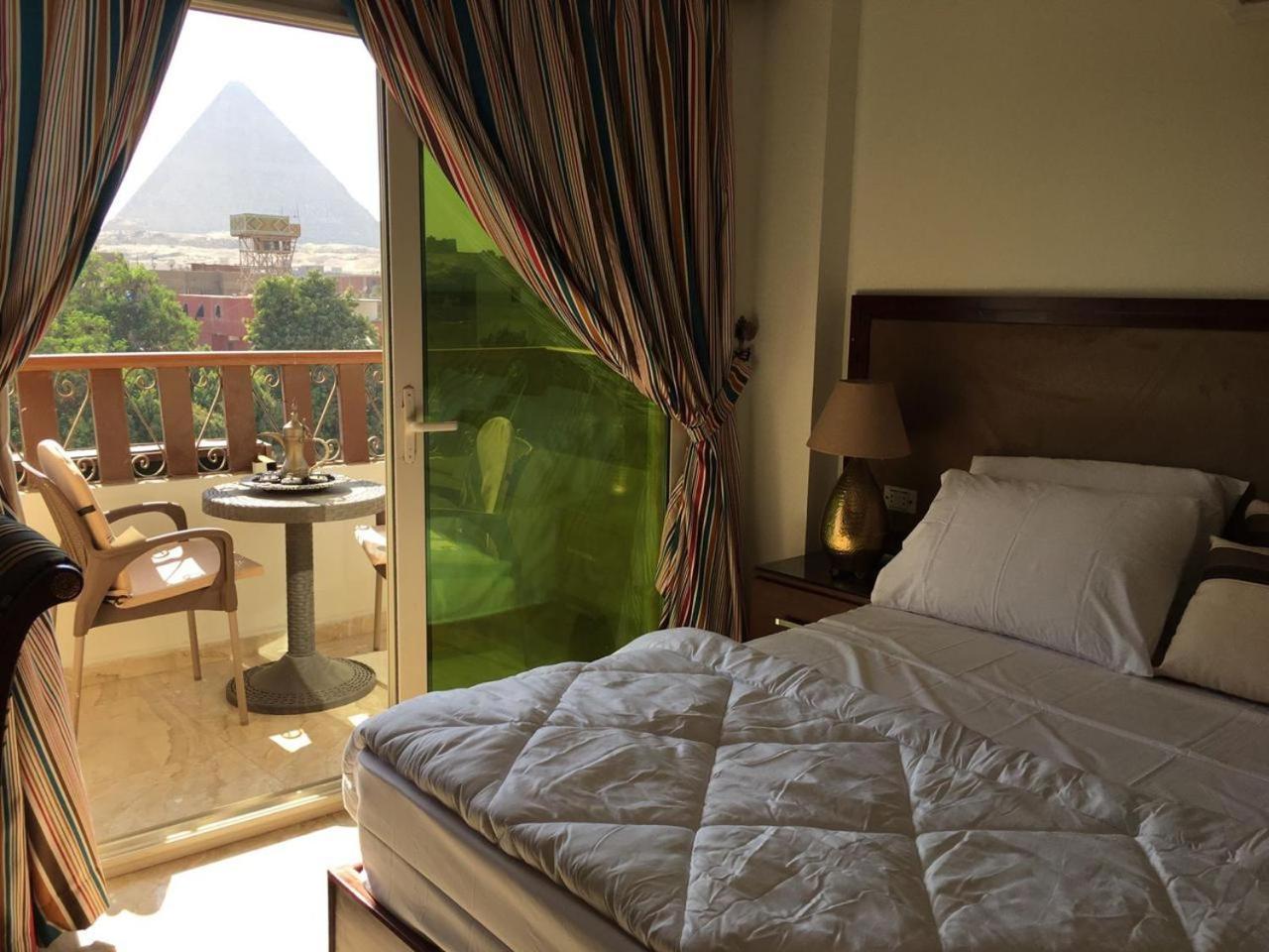 El Aida Pyramids View Hotel Kafret el-Gabal Kültér fotó
