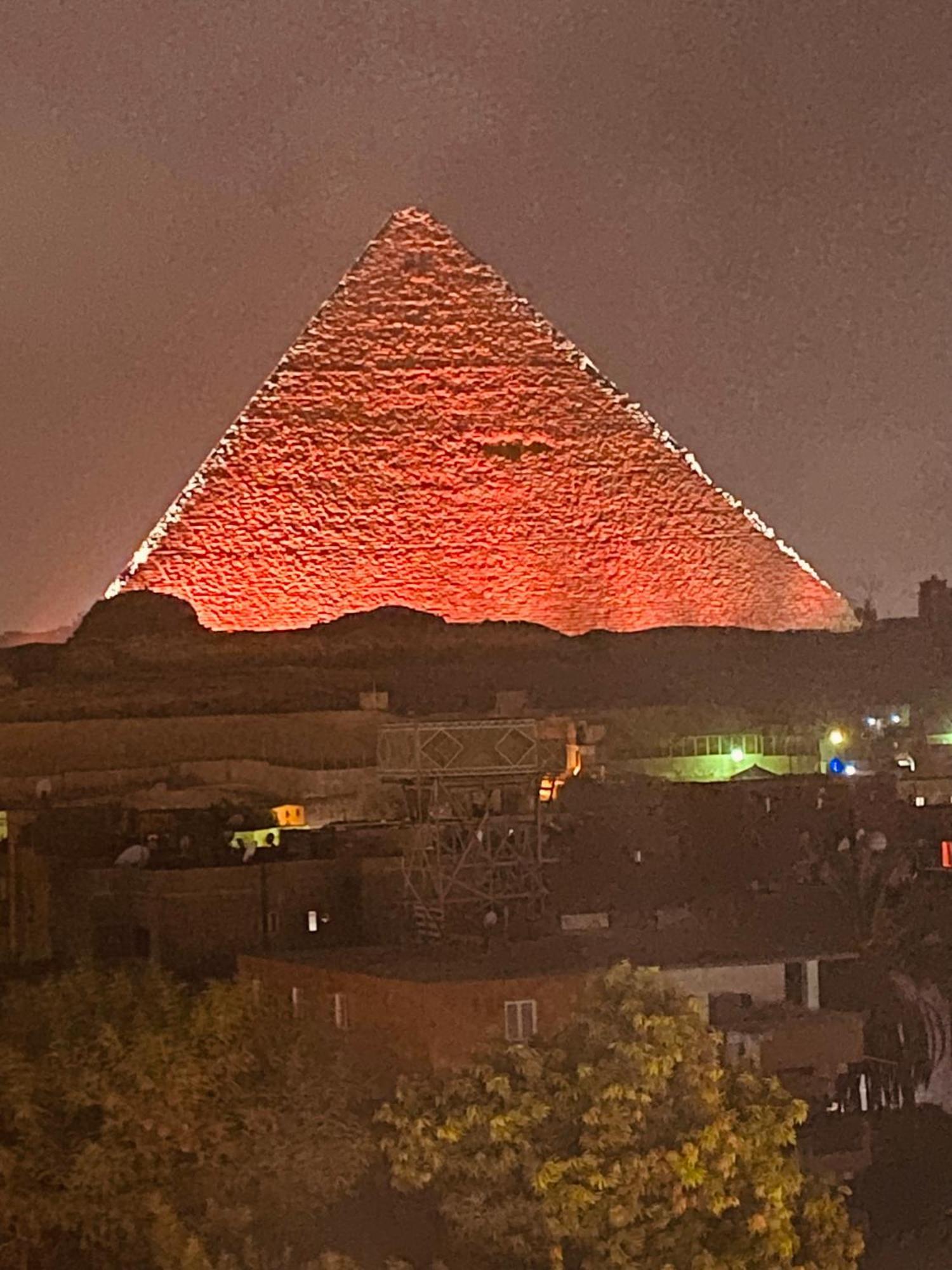 El Aida Pyramids View Hotel Kafret el-Gabal Kültér fotó