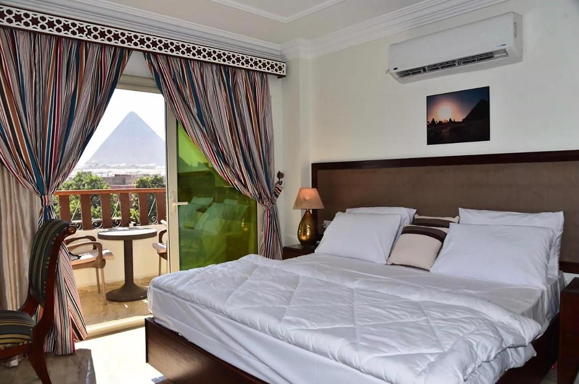 El Aida Pyramids View Hotel Kafret el-Gabal Kültér fotó