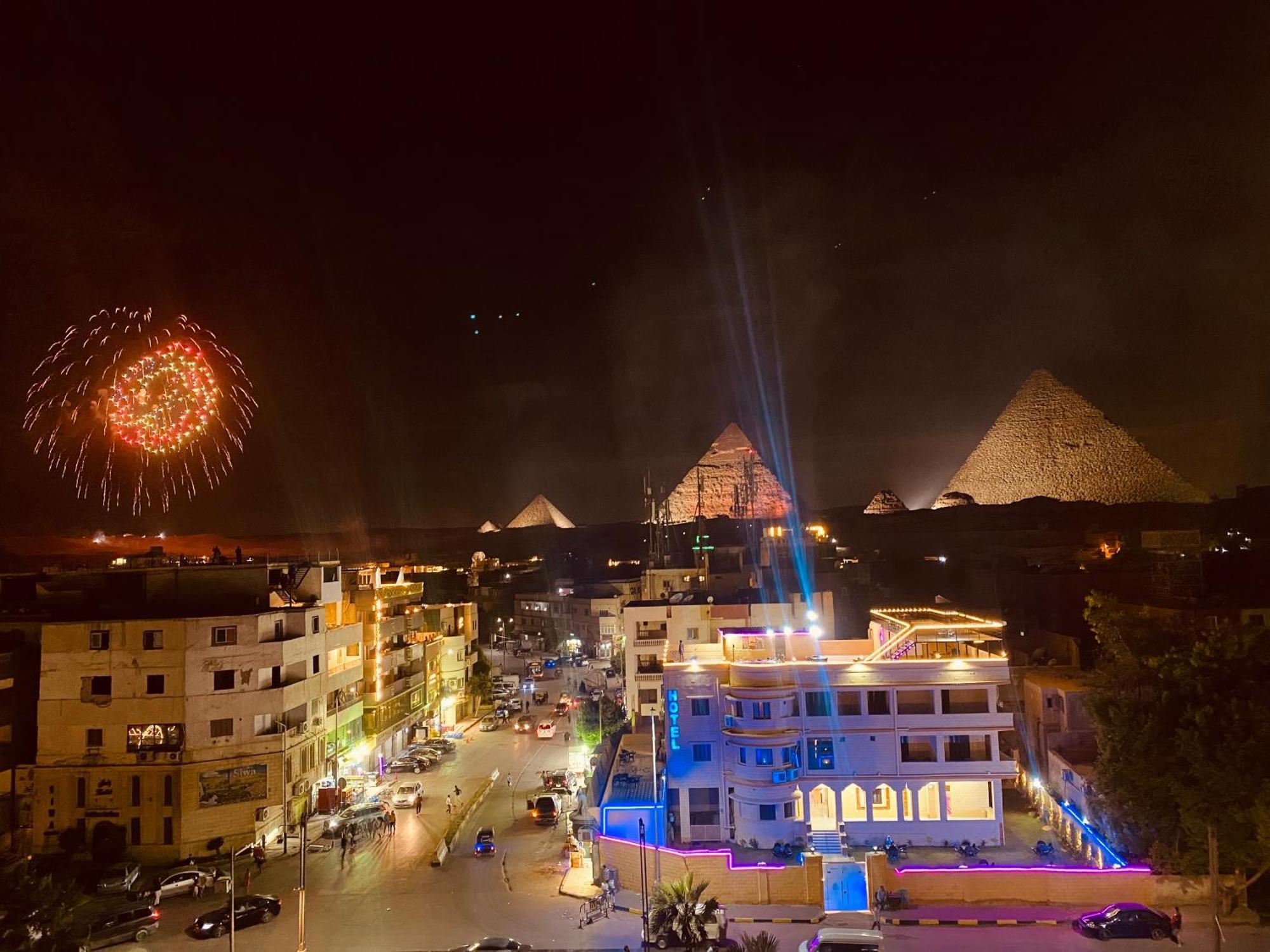 El Aida Pyramids View Hotel Kafret el-Gabal Kültér fotó