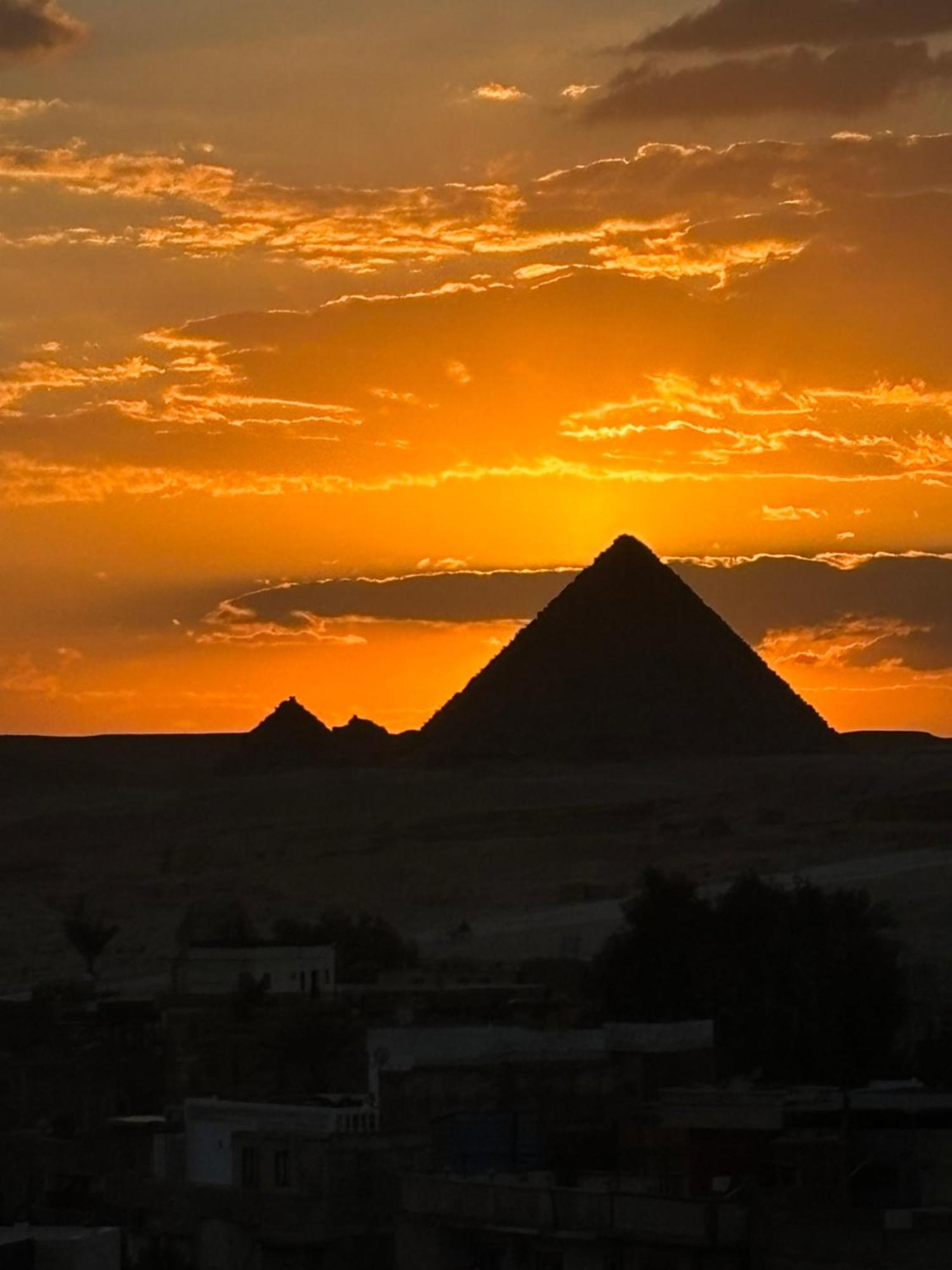 El Aida Pyramids View Hotel Kafret el-Gabal Kültér fotó